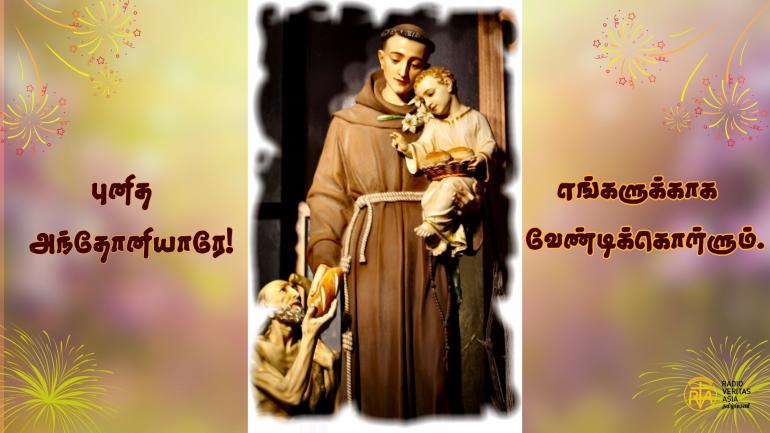 புனித அந்தோனியாரே! எங்களுக்காக வேண்டிக்கொள்ளும்.